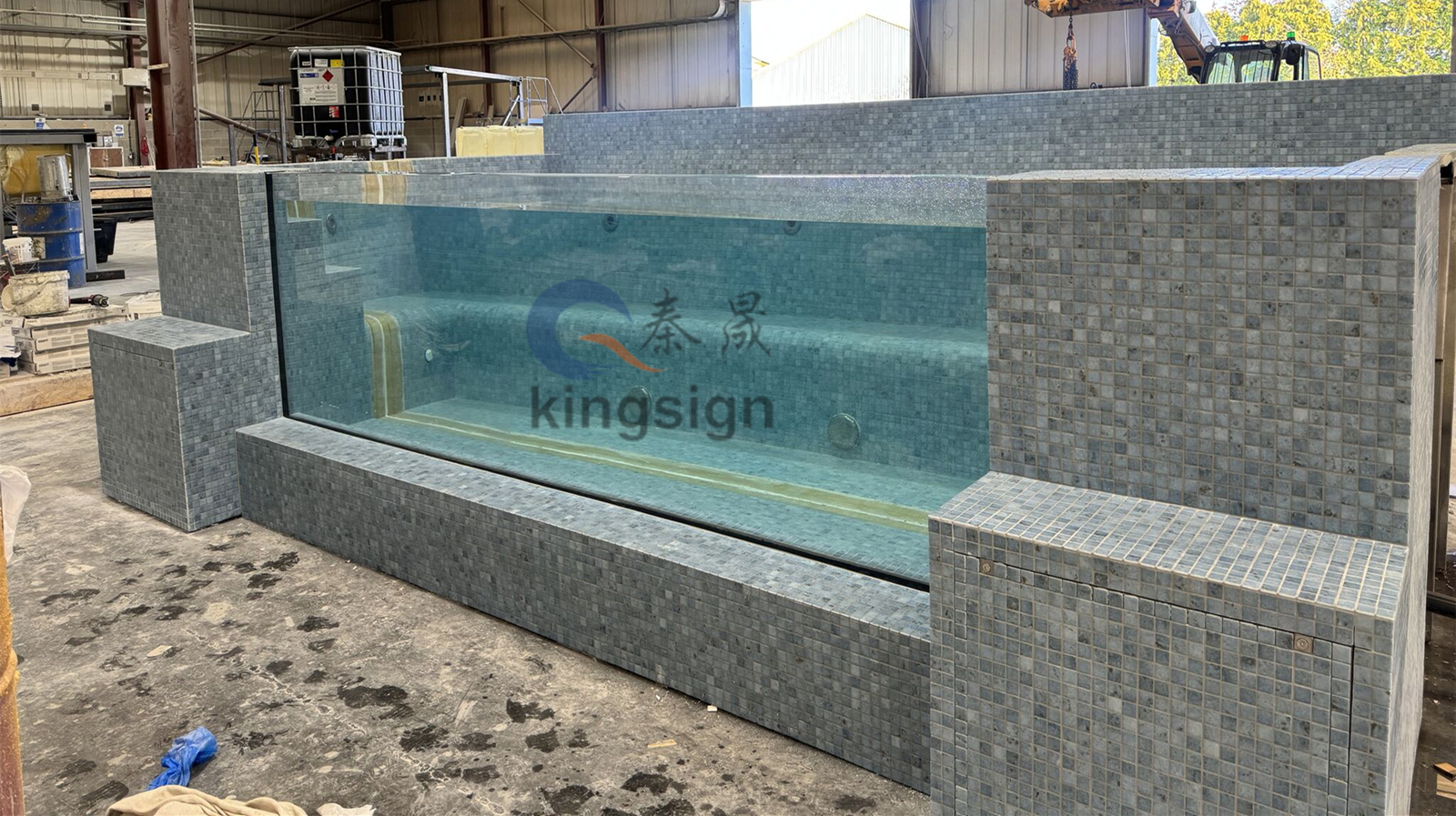 Kingsign 80 mm Ακρυλικό φύλλο για παράθυρο πισίνας οθόνης
